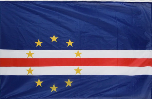 Drapeau du Cap-vert représentation fidèle du Cap-Vert  tissu léger pour toutes les occasions