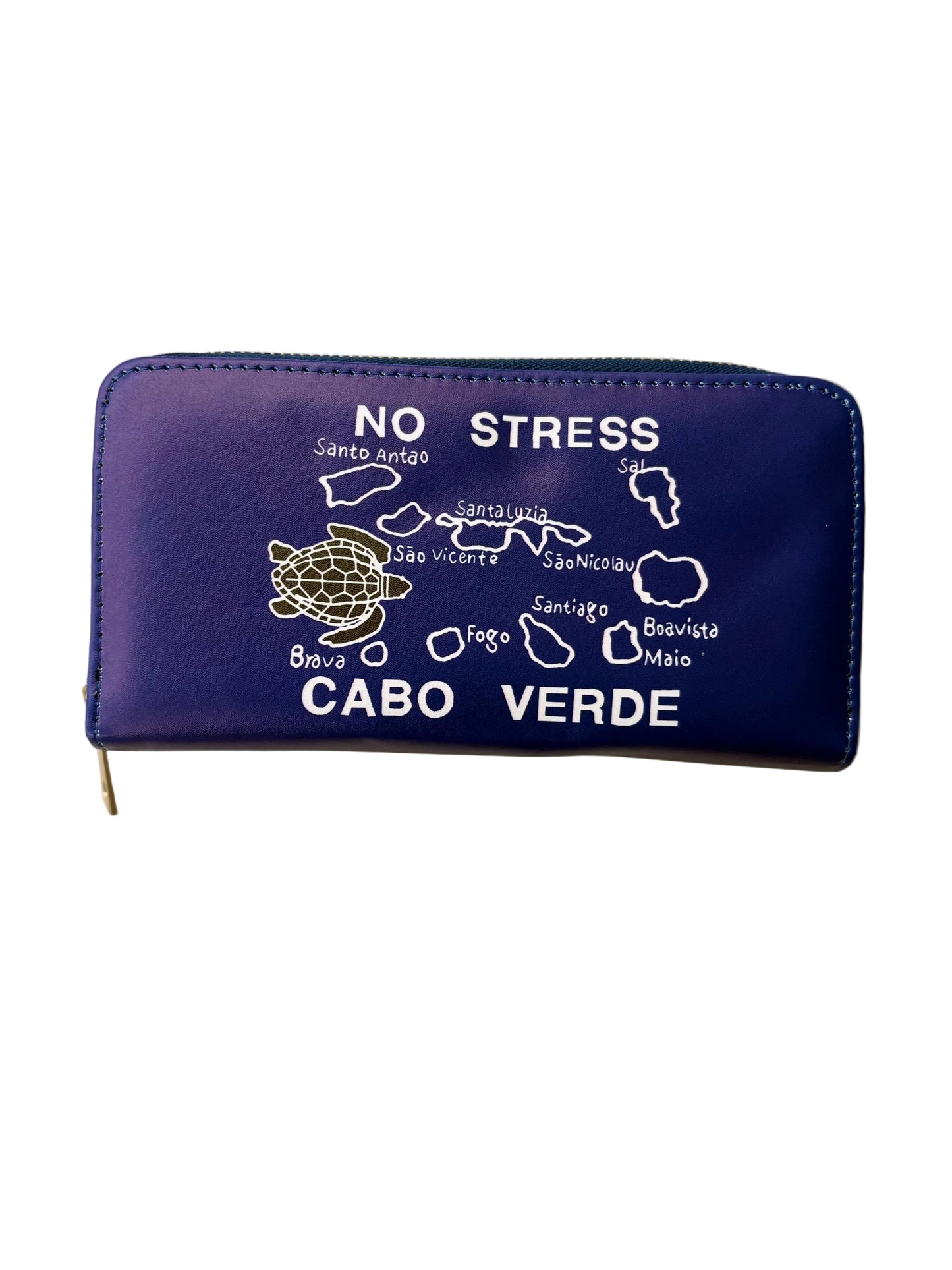 Portefeuille Cap-Vert (îles + message “No Stress”)