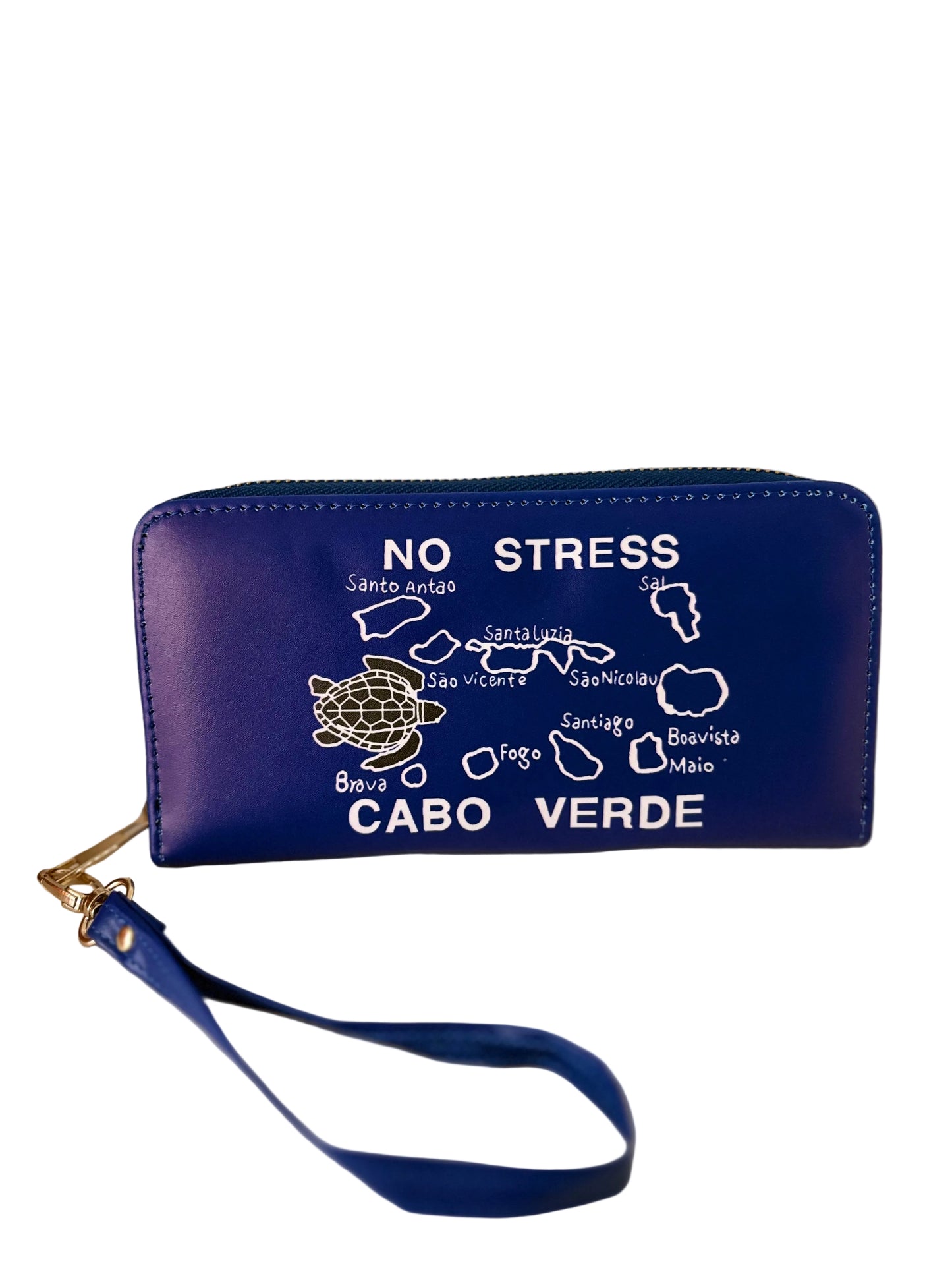 Portefeuille Cap-Vert (îles + message “No Stress”)