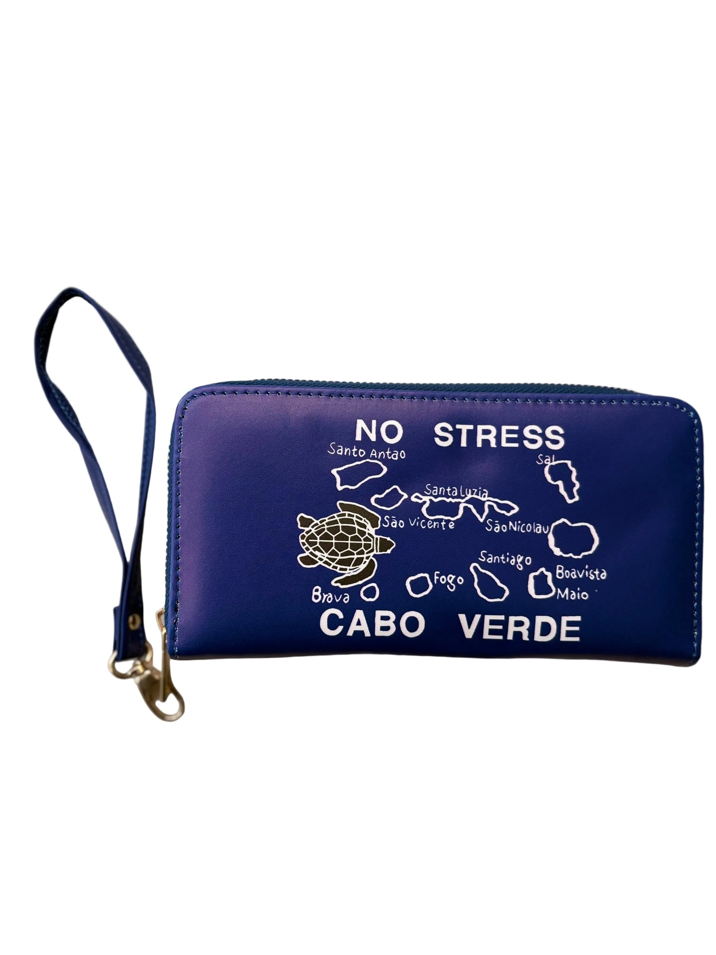 Portefeuille Cap-Vert (îles + message “No Stress”)