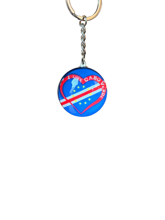 Porte-clé résistant  « I ❤️ Cabo Verde »